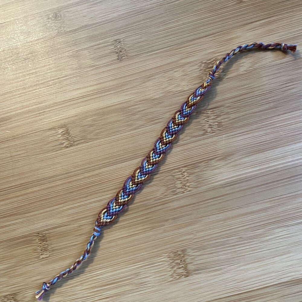 Reagan Bracelet, anklet, trendy, comfortable, tie, embroidery thread, woven, gif - Picture 3 of 3